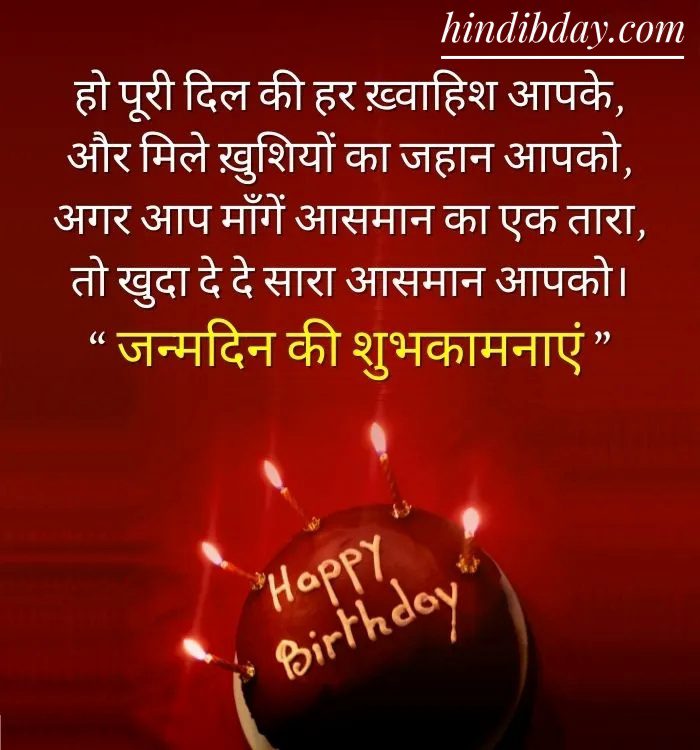  Happy Birthday wishes Images in Hindi