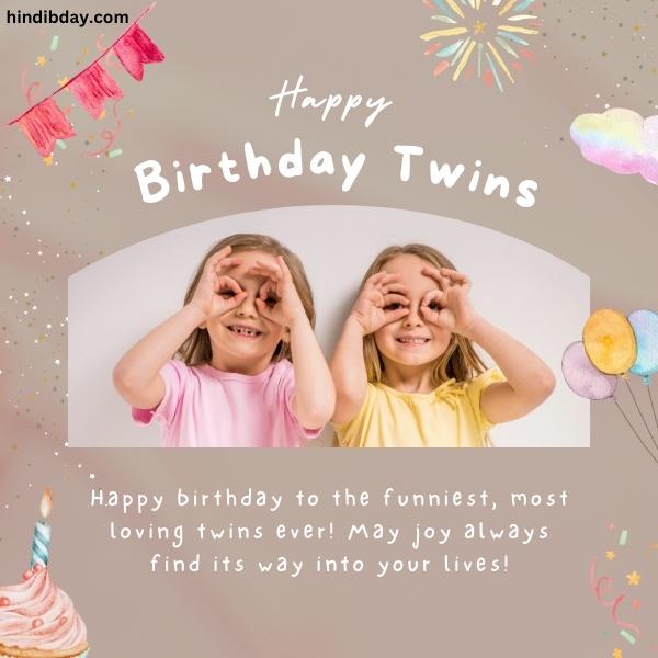Birthday Wishes For twins 