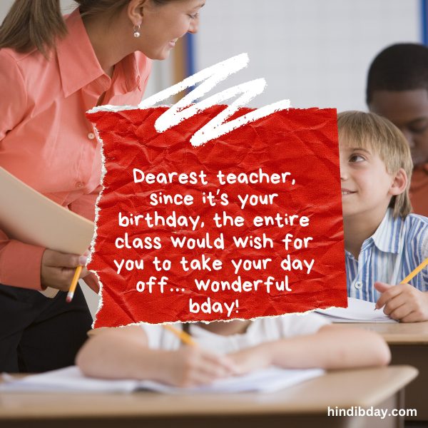  Birthday Wishes For Teacher 