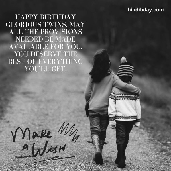 Birthday Wishes For twins In English