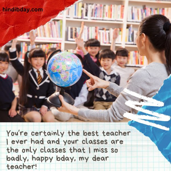 Happy Birthday Wishes For Teacher In English 