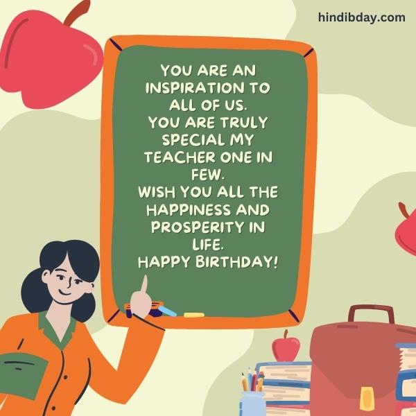 Birthday Wishes For Teacher 
