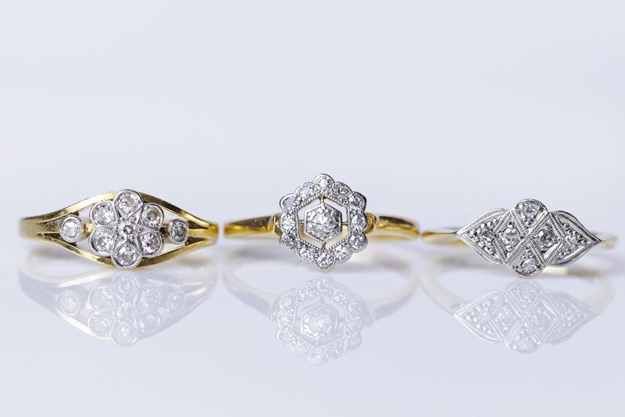 Vintage Art Deco Engagement Rings