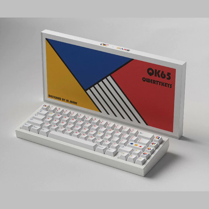 QK65 Keyboard with Custom ANSI 67 Keycaps