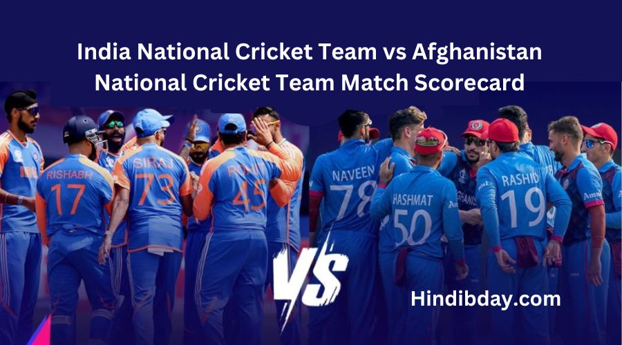 India National Cricket Team vs Afghanistan National Cricket Team Match Scorecard