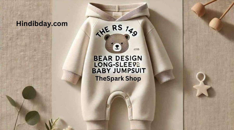 RS 149 Bear Design Long-Sleeve Baby Jumpsuit TheSpark Shop